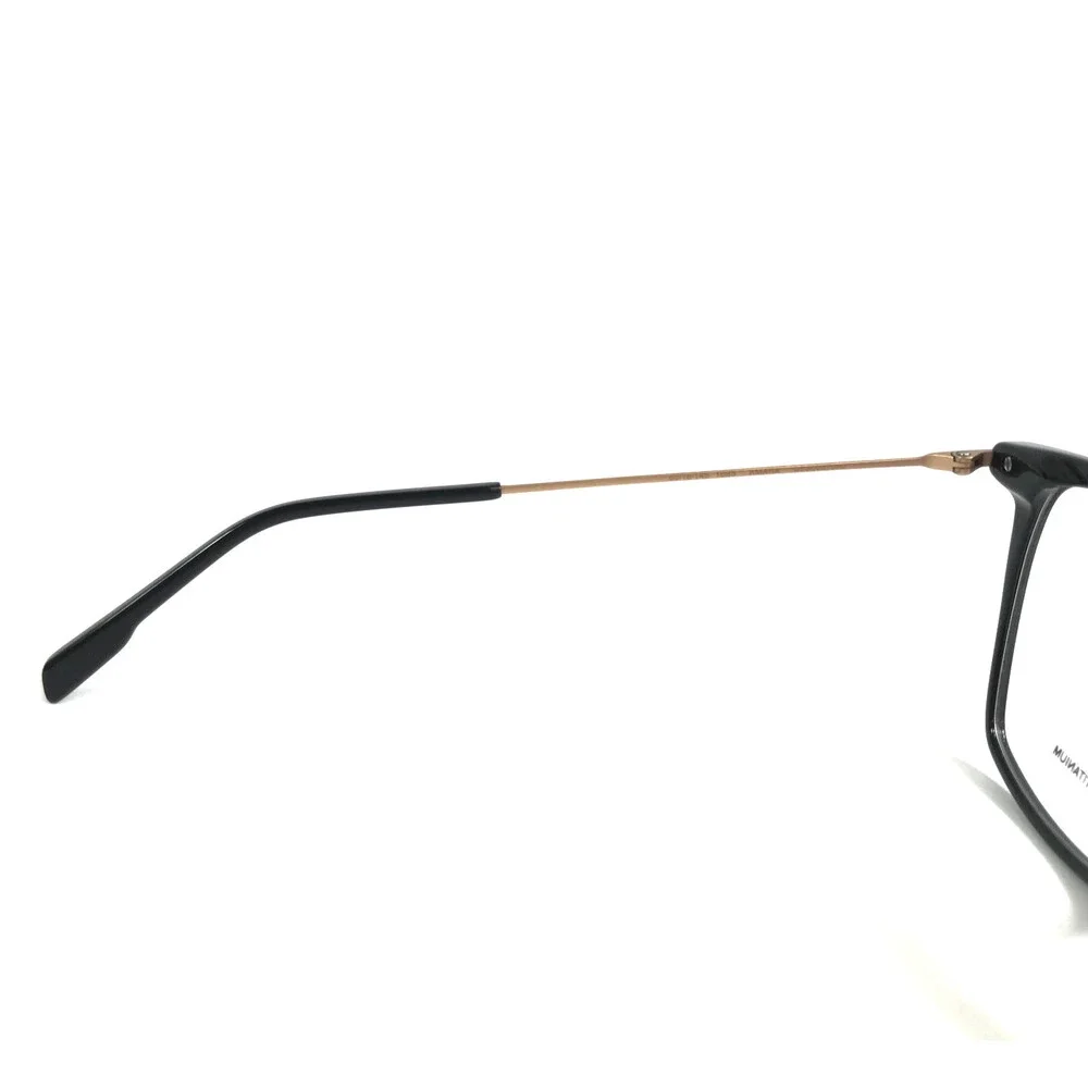 Gigi Studios Eyeglasses Frames AMARA GS8002/01O Black Gold Titanium 55-16-145